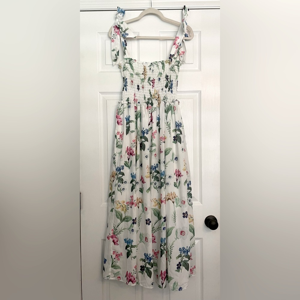 Chic Floral Print Midi Dress